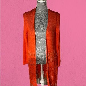 NWT CHICO’S open front long cardigan